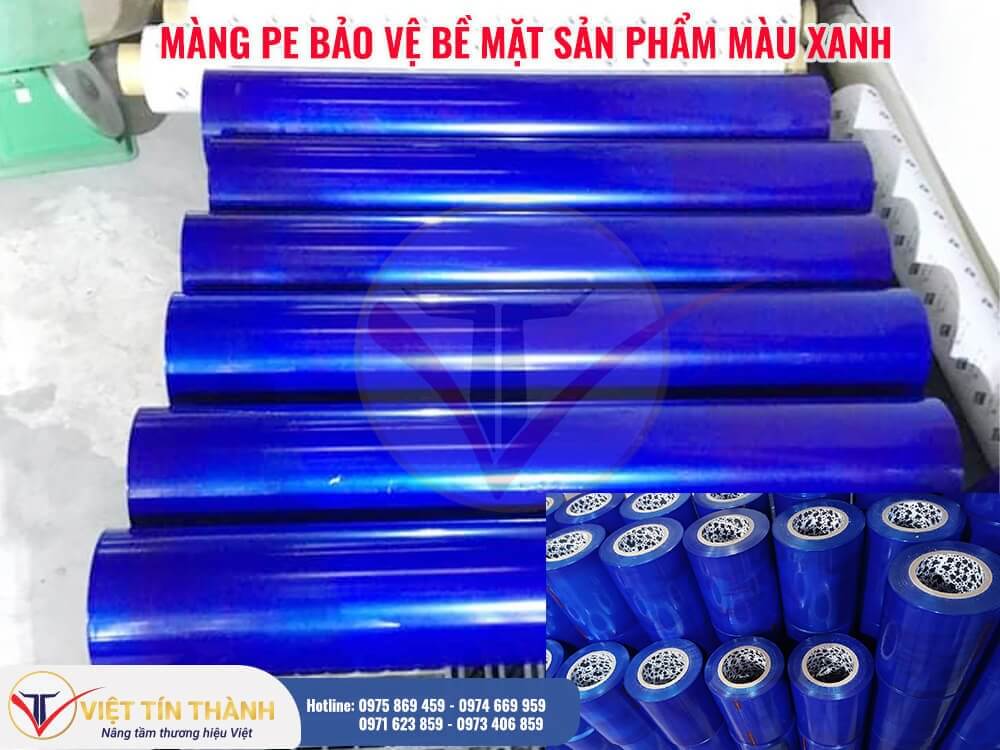 màng bảo vệ pe màu xanh